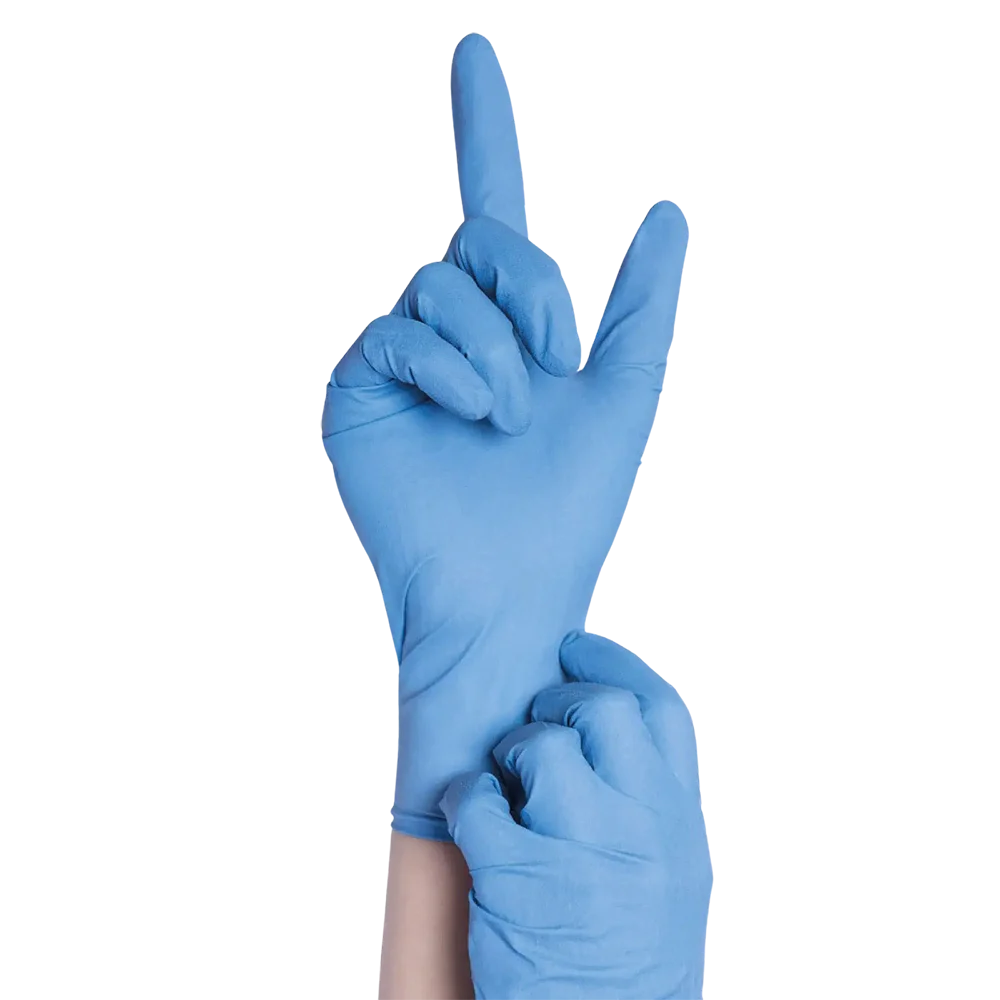 Latexhandschuhe, blau, Größe M, puderfrei, Med-Comfort blue 