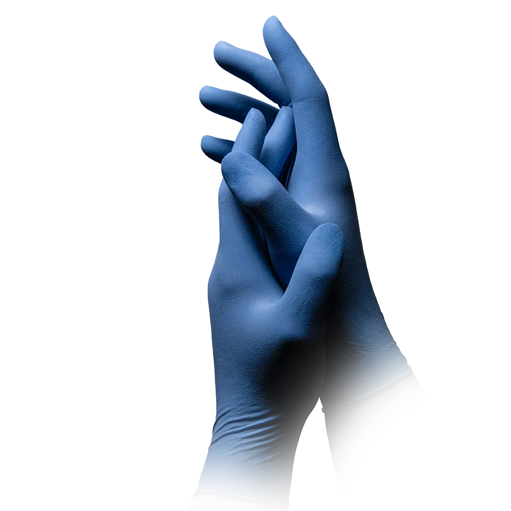 Latexhandschuhe, blau, Größe M, puderfrei, Med-Comfort blue  