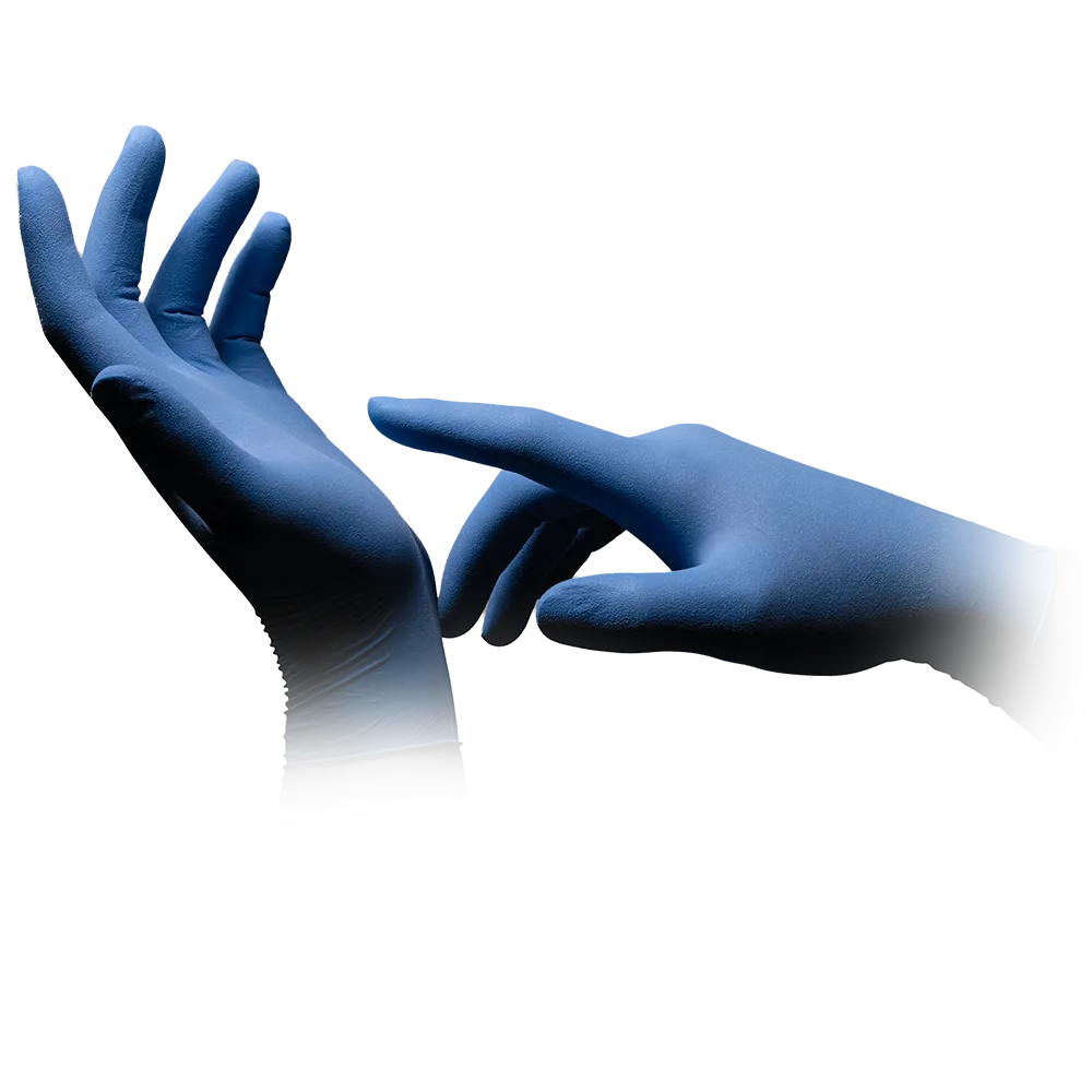 Latexhandschuhe, blau, Größe M, puderfrei, Med-Comfort blue  