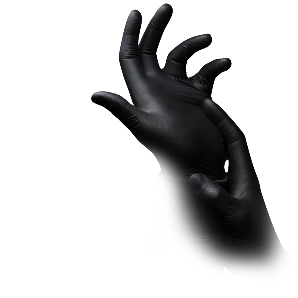 Nitrilhandschuhe, schwarz, Größe L, puderfrei, Style Black by Med 