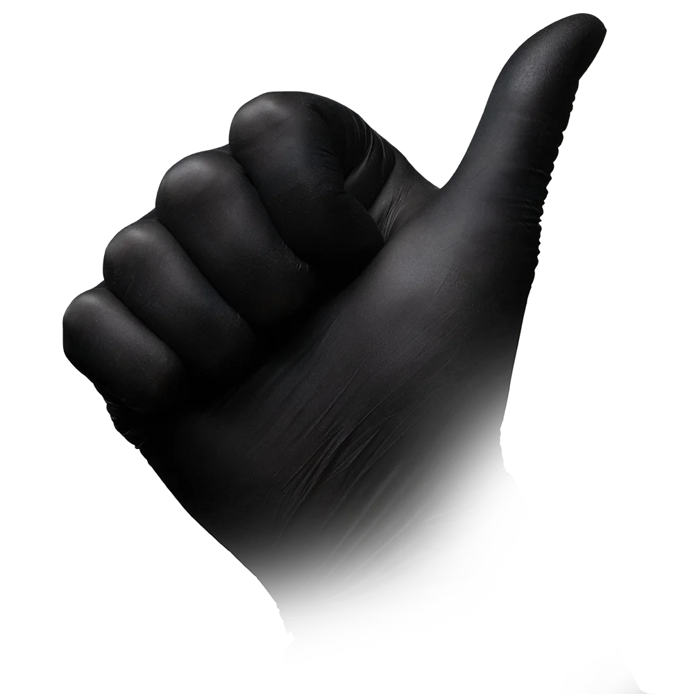 Nitrilhandschuhe, schwarz, Größe L, puderfrei, Style Black by Med  
