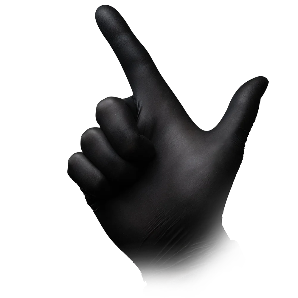 Nitrilhandschuhe, schwarz, Größe L, puderfrei, Style Black by Med  