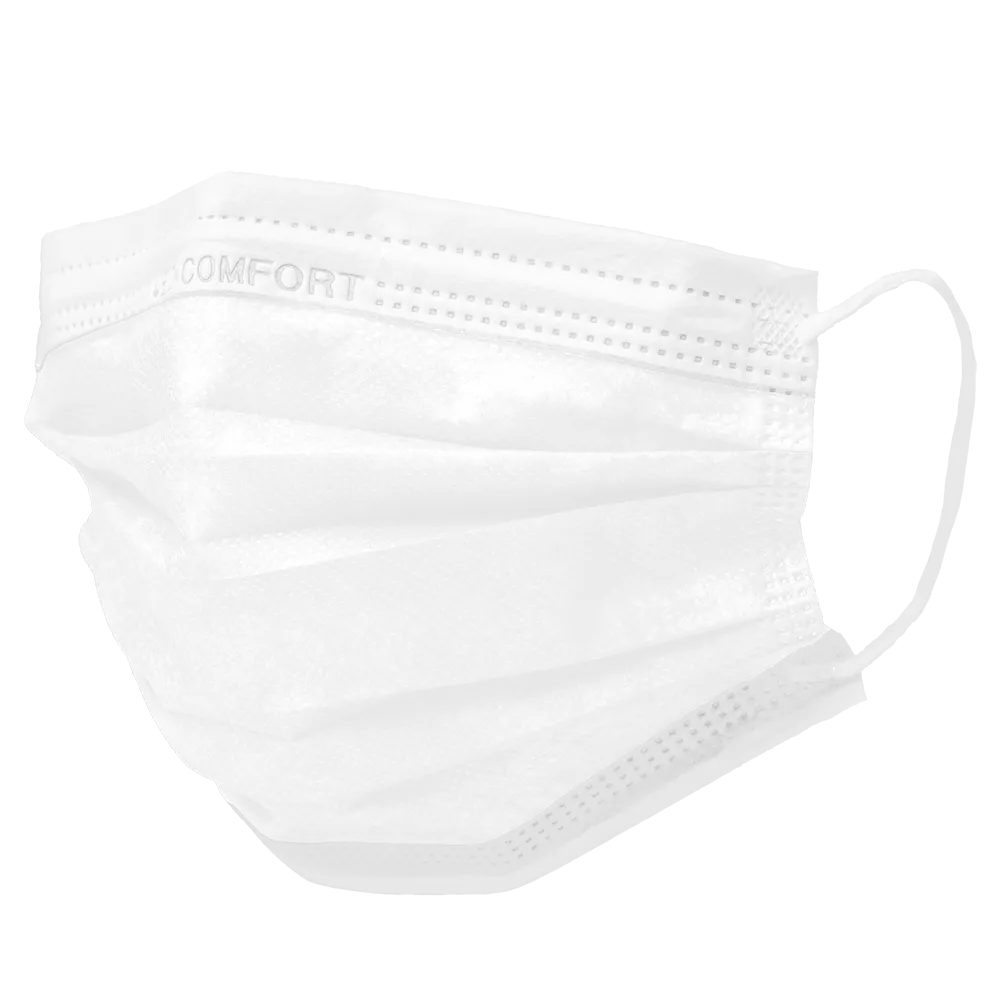 PP BartMasken, weiß, Med-Comfort: Polypropylen Gesichtsschutz für  